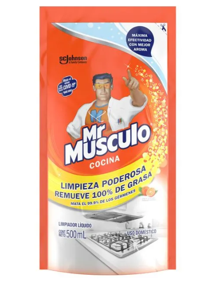 MR MÚSCULO naranja cocina repuesto